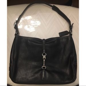 Coach Black Leather Vintage Hand Bag